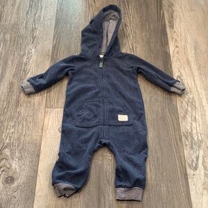 Carter's Blue and Green Striped Jumpsuit